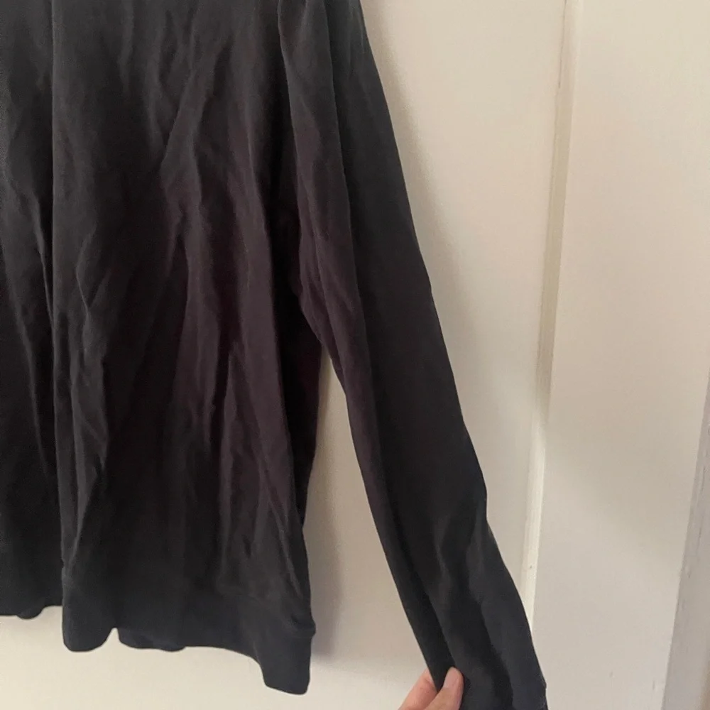 Summersalt The Softest French Terry Puff Sleeve Pulloverblack size large